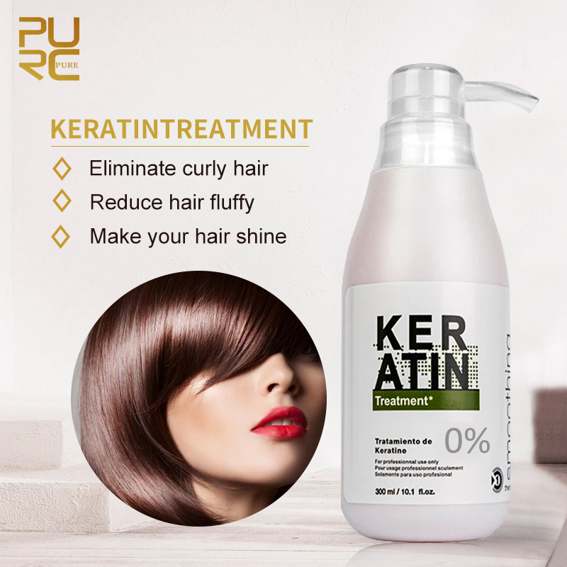 Hair Care Keratin Shampoo - PURC-Tratamiento de queratina brasileña para el