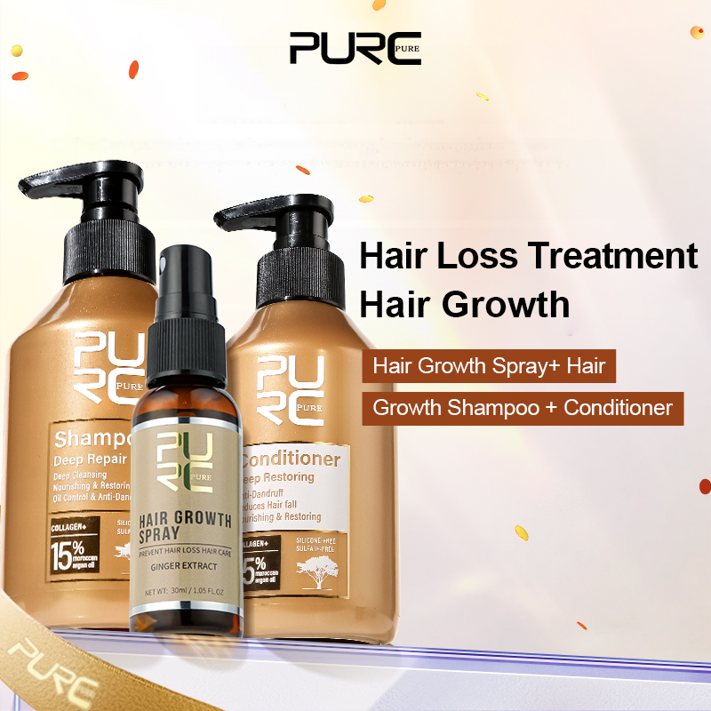 Hair Care Keratin Shampoo - PURC-shampoo de aceite de argán marroquí,