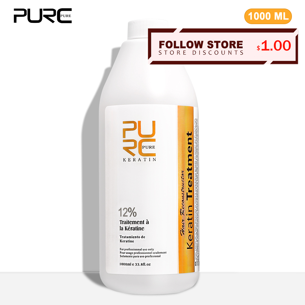 Hair Care Keratin Shampoo - PURC 12% queratina tratamiento suavizante del