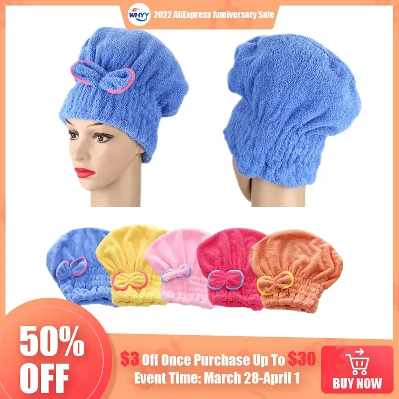 Hair Turban Towel - Toalla envolvente con lazo de microfibra,