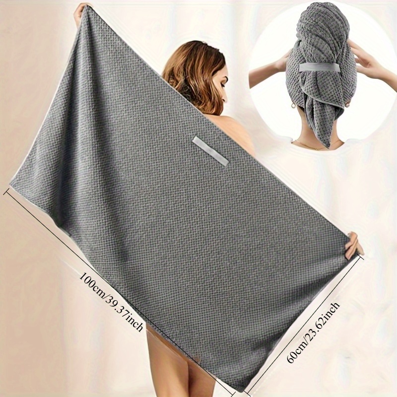 Toalla de microfibra para el c - Hair Turban Towel reseña y precio