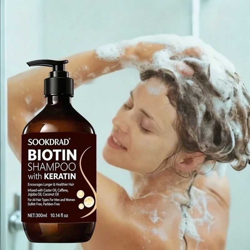 Champú para el cabello con bio - Hair Care Keratin Shampoo reseña y precio