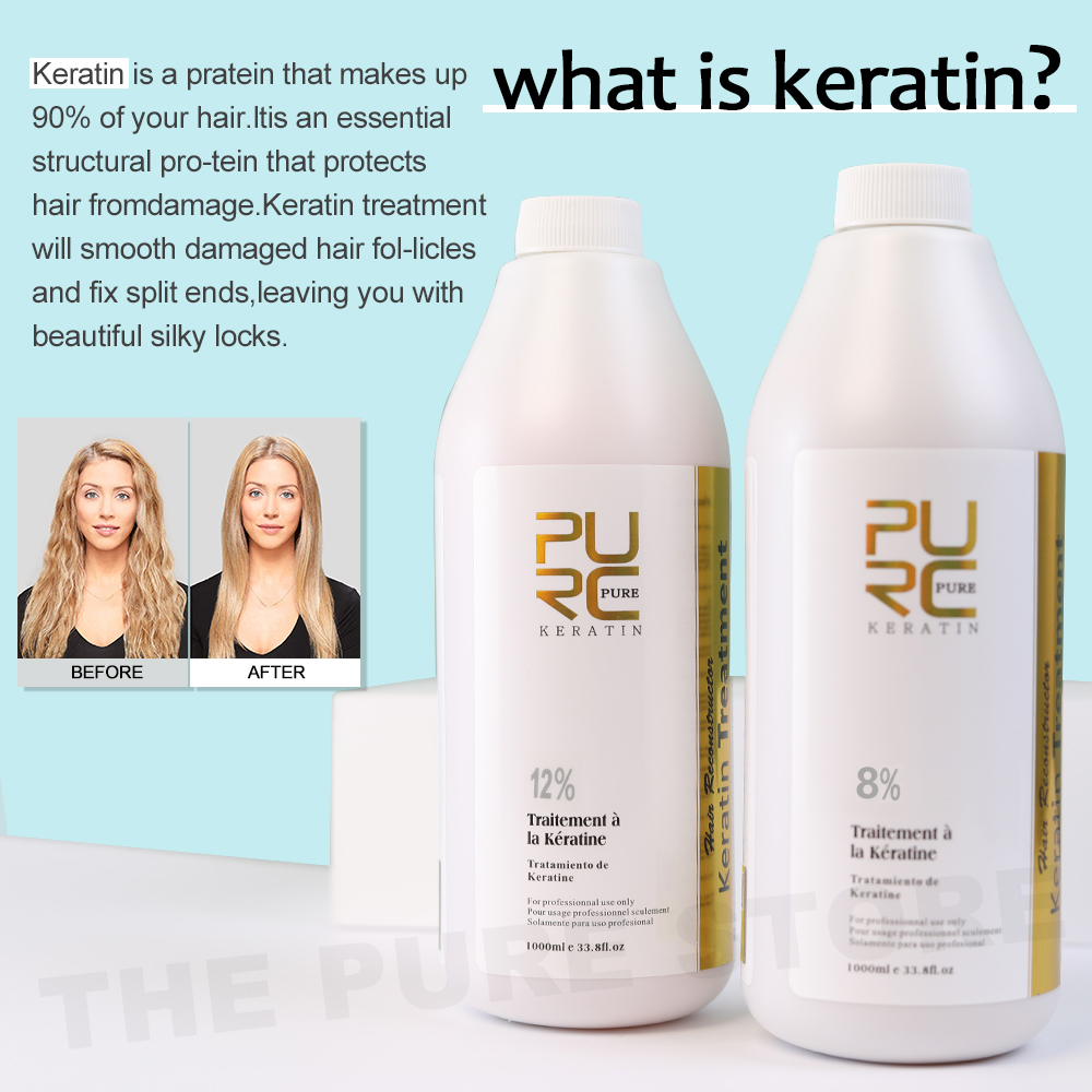 PURC-tratamiento alisador de q - Hair Care Keratin Shampoo reseña y precio